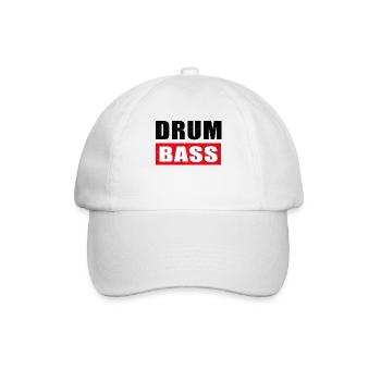DnB - Baseballkappe - Weiß/Weiß - Vorne