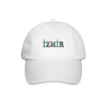 izmir ebru blau - Baseballkappe - Weiß/Weiß - Vorne