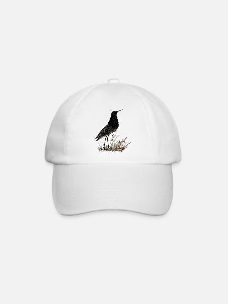 Vogel - Baseballkappe - Weiß/Weiß