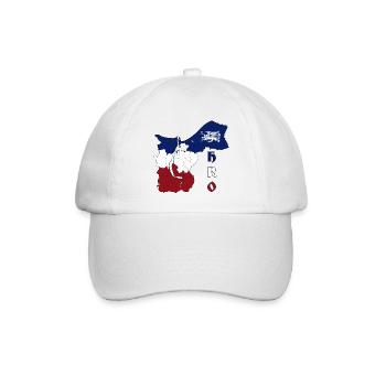 Rostock Umriss HRO - Baseballkappe - Weiß/Weiß - Vorne