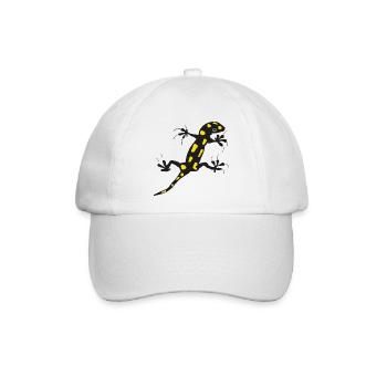 Feuersalamander - Baseballkappe - Weiß/Weiß - Vorne