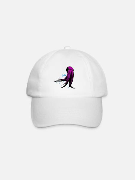 Oktupus - Baseballkappe - Weiß/Weiß
