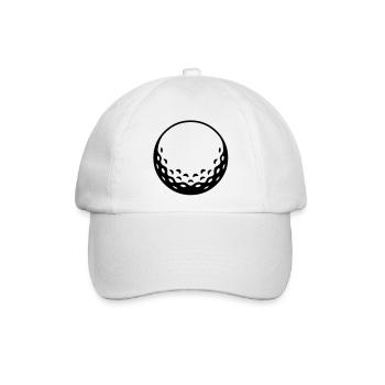 Golfball - einfärbbar - Baseballkappe - Weiß/Weiß - Vorne