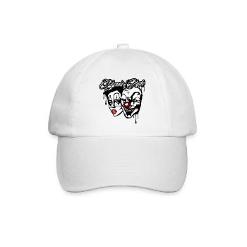 bonnie und clyde liebe paar valentinstag sticker - Baseballkappe - Weiß/Weiß - Vorne