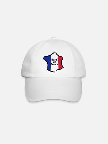 Redneck Frankreich - Baseballkappe - Weiß/Weiß