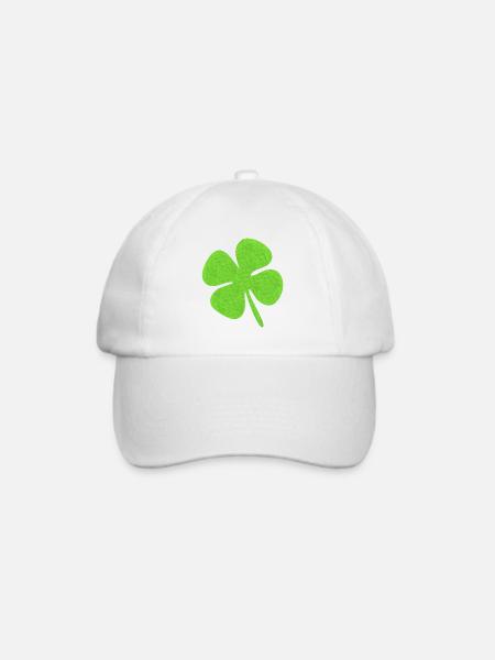 Kleeblatt - Baseballkappe - Weiß/Weiß