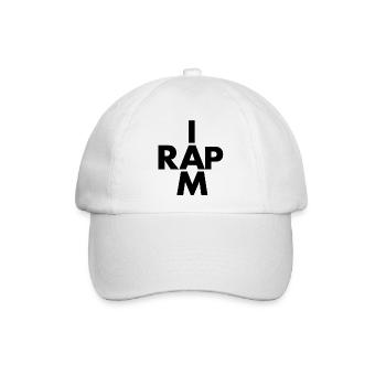 Rap hip hop - Baseballkappe - Weiß/Weiß - Vorne