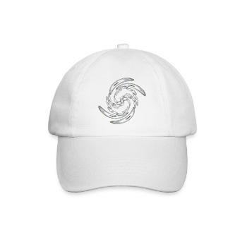 Neon gewölbte Ringe verdreht - Baseballkappe - Weiß/Weiß - Vorne