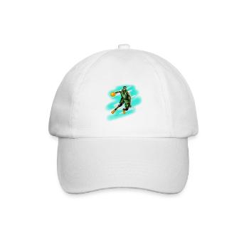 Basketballspieler - Baseballkappe - Weiß/Weiß - Vorne