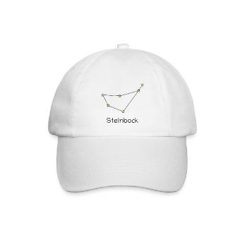Sternzeichen Steinbock - Baseballkappe - Weiß/Weiß - Vorne