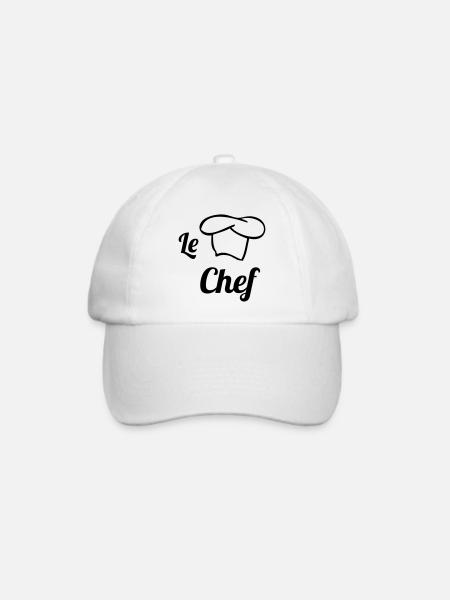 Le Chef - Baseballkappe - Weiß/Weiß