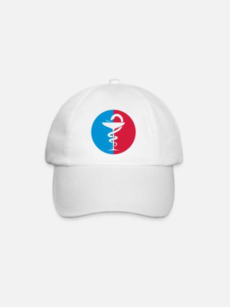 Pharmacy / Apotheke / Pharmacie - Baseballkappe - Weiß/Weiß