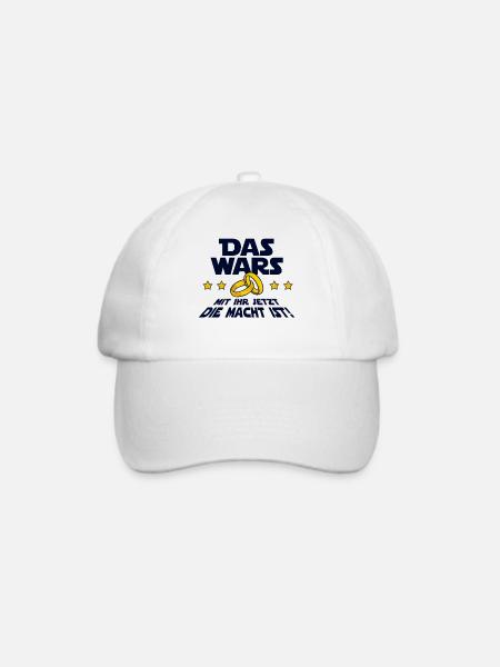 Das Wars Spruch Hochzeit Junggesellenabschied - Baseballkappe - Weiß/Weiß