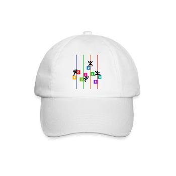 Bouldern Klettern Bergsteigen Lustig Spruch Sport - Baseballkappe - Weiß/Weiß - Vorne