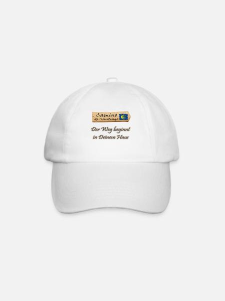 Jakobsweg - Baseballkappe - Weiß/Weiß