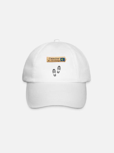 Jakobsweg - Baseballkappe - Weiß/Weiß