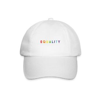 Equality lgbt Geschenk - Baseballkappe - Weiß/Weiß - Vorne