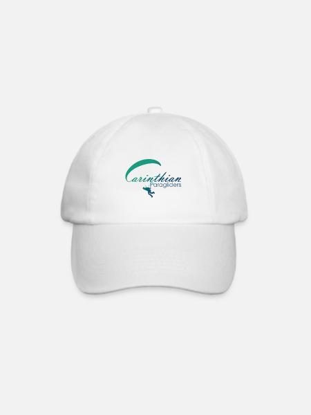 Carinthian Paragliders Logo 2019 - Baseballkappe - Weiß/Weiß