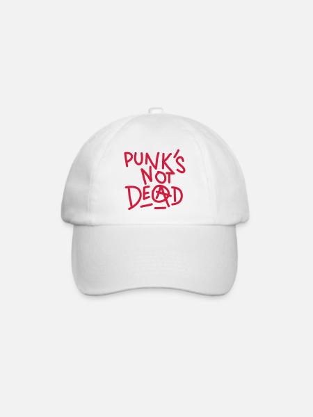 Punk - Baseballkappe - Weiß/Weiß
