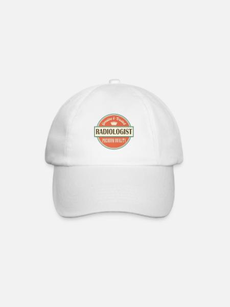 RADIOLOGIST Geschenk Funny Radiologie Tätigkeit Te - Baseballkappe - Weiß/Weiß