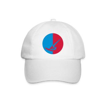 Windsurfen / Windsurfer / Windsurf / Windsurfing - Baseballkappe - Weiß/Weiß - Vorne