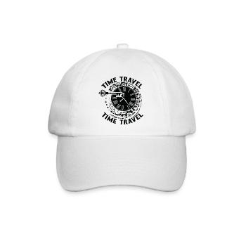Zeitreise Zeitmaschine Zukunft Futurisische Stadt - Baseballkappe - Weiß/Weiß - Vorne