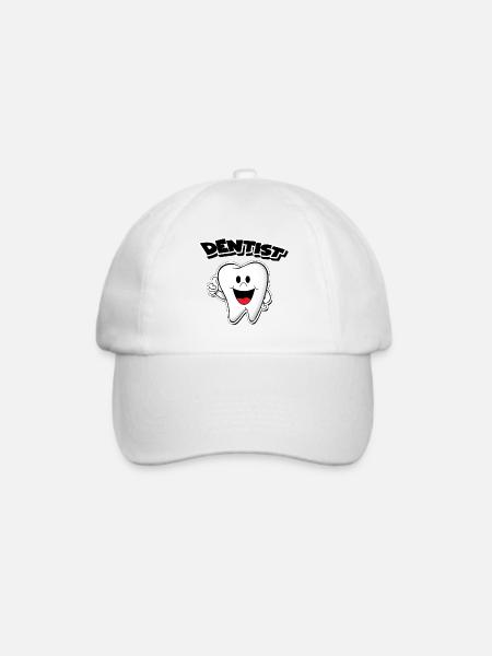 Zahnarzt Zähne Zahn - Baseballkappe - Weiß/Weiß