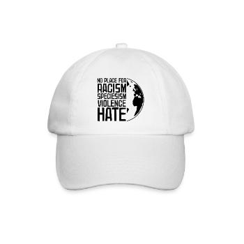 Antifa Antifaschmus Gegen Rassismus Nazis Geschenk - Baseballkappe - Weiß/Weiß - Vorne