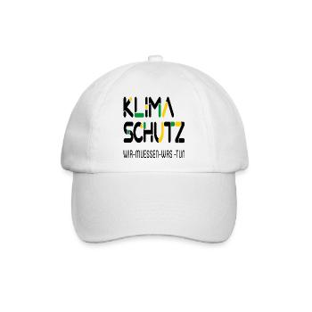 Klimaschutz - Baseballkappe - Weiß/Weiß - Vorne
