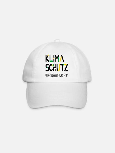 Klimaschutz - Baseballkappe - Weiß/Weiß
