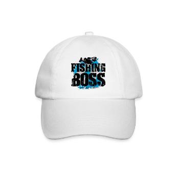 Fishing fischer boss - Baseballkappe - Weiß/Weiß - Vorne