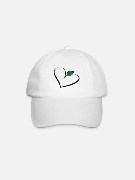 Vegan Veganer Veggie - Baseballkappe - Weiß/Weiß