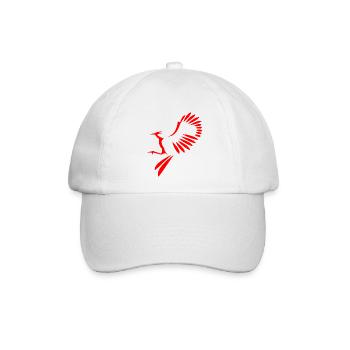 Vogel Abbildung - Baseballkappe - Weiß/Weiß - Vorne