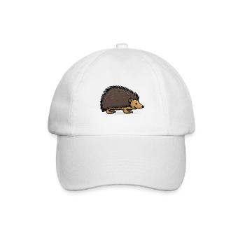 Igel - Baseballkappe - Weiß/Weiß - Vorne