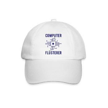 Computer Flüsterer Admin Sysadmin Geschenk - Baseballkappe - Weiß/Weiß - Vorne