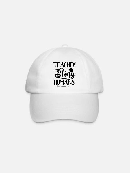 Lehrerinnen Sprüche | Lehrer Schule Beruf Geschenk - Baseballkappe - Weiß/Weiß