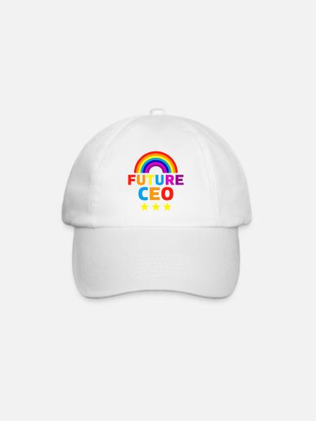 Future CEO Entrepreneur Geschenk - Baseballkappe - Weiß/Weiß