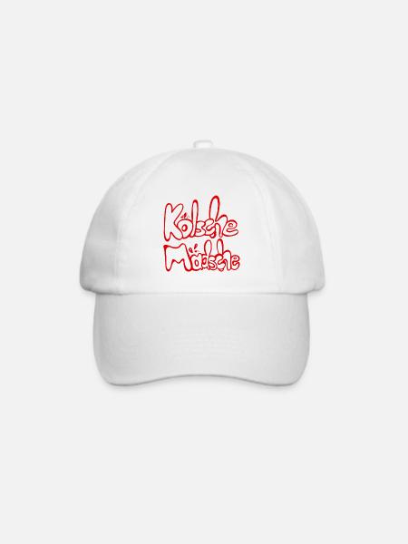 Kölsche Mädsche Kölner Mädchen Kölsch Mundart - Baseballkappe - Weiß/Weiß