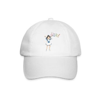 Funkenmariechen Helau - Baseballkappe - Weiß/Weiß - Vorne