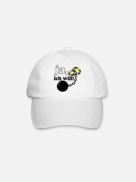 Junggesellenabschied , JGA ja ich will (25) - Baseballkappe - Weiß/Weiß