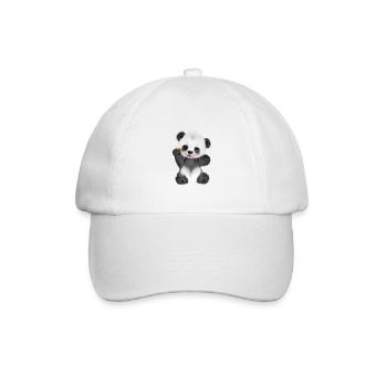Baby Panda - Baseballkappe - Weiß/Weiß - Vorne