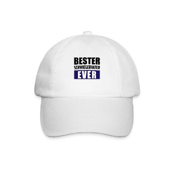 Schwiegervater Bester Beste Coole Geschenkidee - Baseballkappe - Weiß/Weiß - Vorne