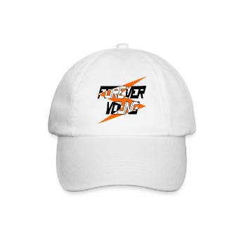 Für immer jung - Baseballkappe - Weiß/Weiß - Vorne