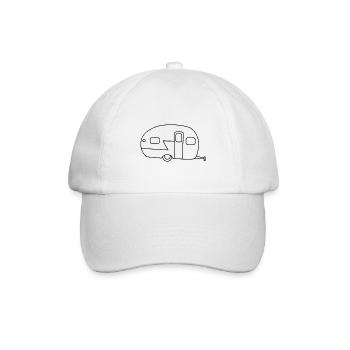 Wohnwagen - Baseballkappe - Weiß/Weiß - Vorne