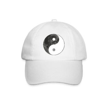 Yin-Yang - Baseballkappe - Weiß/Weiß - Vorne