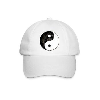 Yin-Yang - Baseballkappe - Weiß/Weiß - Vorne