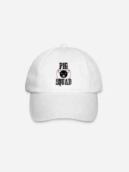 Schweinekader - Baseballkappe - Weiß/Weiß