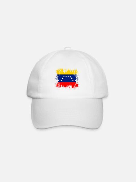 Venezuela (Venezuela) - Baseballkappe - Weiß/Weiß