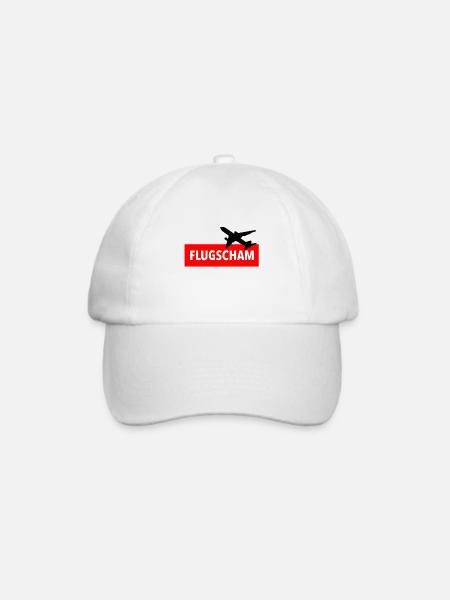 Flugscham - Baseballkappe - Weiß/Weiß