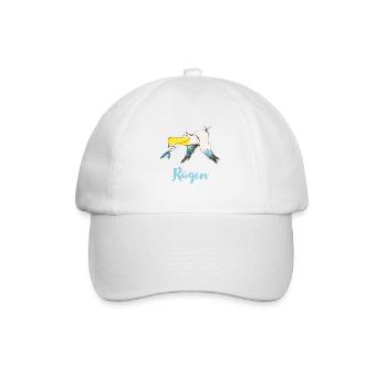 Rügen Möwe - Baseballkappe - Weiß/Weiß - Vorne